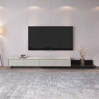 WIKI BOARD Modern Simple TV Cabinet Telescoping Living Room TV Stand Storage Cabinet