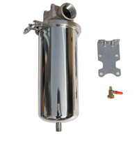 10inch Stainless Steel Filter 1.5inch NPT Water Filter Whole House Water Purification 025226