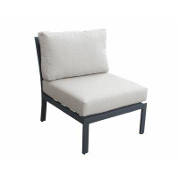 Wrought Studio Kagan Armless Patio Chair with Cushions