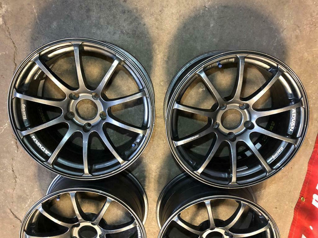 ADVAN RACING RS 17 INCH MAGS 5X120 FOR SALE  17X8.5JJ +35 WHEELS FOR SALE in Tires & Rims in Québec - Image 4