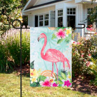Northlight Seasonal Tropical Flamingo Spring Outdoor Garden Flag