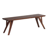 Porter Designs Portola Solid Acacia Wood Dining Bench D0022DB, Brown