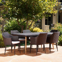 George Oliver Abrams 7 Piece Dining Set with Cushions