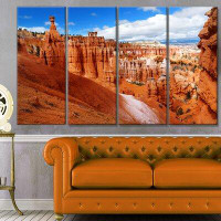 Made in Canada - Design Art 'Sandstone Hoodoos in Bryce Canyon' Photographic Print Multi-Piece Image on Canvas