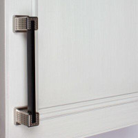 GlideRite Hardware Flat Embossed 5" Centre to Centre Bar Pull