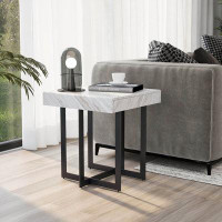 Latitude Run® Glass Frame 1 - Drawer End Table with Storage