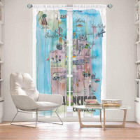 East Urban Home Lined Window Curtains 2-panel Set for Window Size by Markus - San Francisco Tourist 2