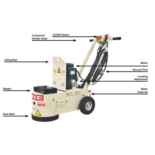 HOC EDCO SEC-NG MAGNA TRAP SINGLE DISC FLOOR GRINDER + 1 YEAR WARRANTY + FREE SHIPPING in Power Tools - Image 3