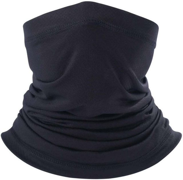 SUN UV, Sun Dust Protection Neck Gaiter Breathable Elastic Face Scarf Mask for Hot Summer Cycling Hiking Fishing Black in Other in Ottawa / Gatineau Area