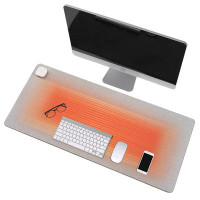 Hokku Designs Warm Desk Pad, Heated Mouse Pad, Office Desk Mat With 3 Speeds Touch Control Temperature, Heating Pads Wit