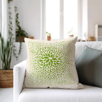 ULLI HOME Seghir Abstract Floral Indoor/Outdoor Square Pillow