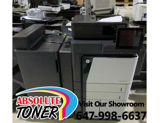 HP LaserJet Enterprise Flow MFP M830 Laser Printer Office Copier Scanner Photocopier Black and White With New Toner in Printers, Scanners & Fax in Ontario