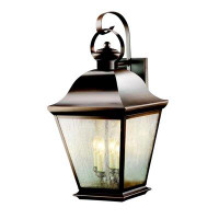 Darby Home Co Larchmont 4-Light Glass Shade Outdoor Wall Lantern