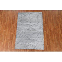 Rugsource Contemporary Abstract Area Rug Hand-Knotted 4X6