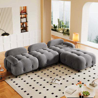 Latitude Run® Upholstery Modular Convertible Sectional Sofa, L Shaped Couch with Reversible Chaise
