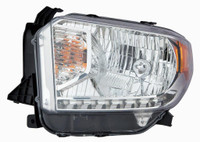 Head Lamp Driver Side Toyota Tundra 2014-2016 Sr/Sr5/Ltd Halogen Without Level Adjuster Without Led Running Lamp High Qu