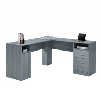 Latitude Run® Functional L-Shape Desk With Storage