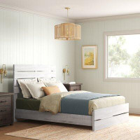 Sand & Stable™ Ingrid Queen Panel Bed Coastal White