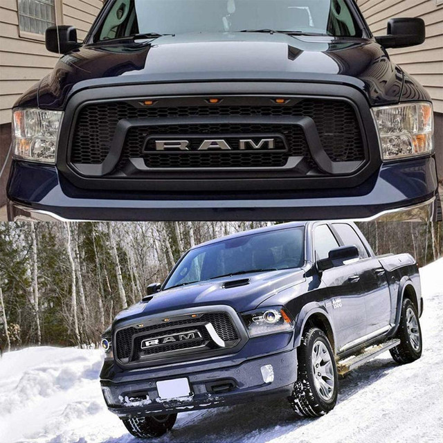 NEW RAM GRILL 2013-2018 REBEL STYLE MESH GRILL 3 AMBER GR005 in Other Parts & Accessories in Edmonton - Image 3