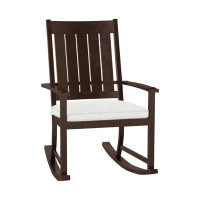 Summer Classics Outdoor Club Rocking Metal Chair with Cushions
