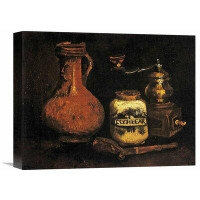 Vault W Artwork Reproduction d'art sur toile tendue, "Coffee Mill Tube Cas Jug" par Vincent van Gogh