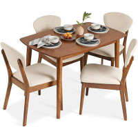 Better Homes & Gardens 5-Piece Dining Set, Compact Mid-Century Modern Table & Chair Set for Home