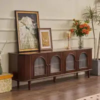 Dainty Table 78.74" Coffee Standard Solid Wood TV Stands