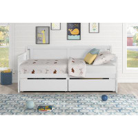 Red Barrel Studio Daybed With Two Drawers, Twin Size Sofa Bed,Storage Drawers For Bedroom,Living Room