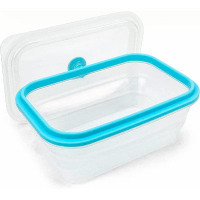 Prep & Savour Microwave And Oven Safe 100% Silicone Food Storage Containers Collapsible Silicone Lunch Container With Li