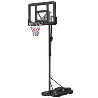 PORTABLE BASKETBALL HOOP SYSTEM STAND SIMPLE LIFT FUNCTION FROM 8-10FT ADJUSTABLE FOR YOUTH ADULTS INDOOR OUTDOOR PLAY