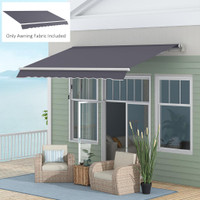 Awning Fabric Replacement 11.4' x 7.9' x 0.8' Grey
