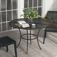Outdoor Dining Table 41.7"x41.7"x29.5" Black