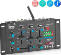 PYLE� PMX8BU 3-CHANNEL BLUETOOTH DJ MIXER --  why pay big box store prices?