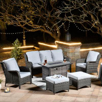 XIZZI NTC 6 Piece Complete Patio Set with Cushions