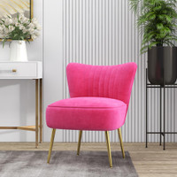 Accent Chair 20.9" W x 27.4" D x 27.4" H Pink