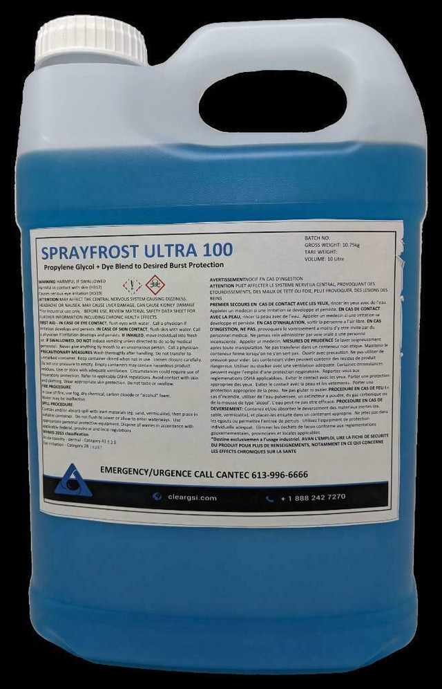 Bulk Sprayer Winterizer Fluid Also Great For R.V.'s, Boats, and Cabins in Other Parts & Accessories in Red Deer - Image 3