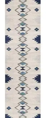 Area Rugs Clearance Up To 80% OFF Lefancy This 2' x 3' blue and beige oriental washable non skid are...