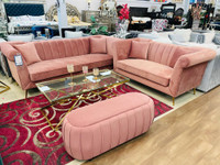 Velvet Couch Set on Discount! Furniture Sale Upto 50%