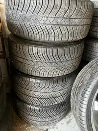 FOUR LIKE NEW 245 / 35 R20 AND 295 / 30 R20 MICHELIN PILOT ALPIN TIRES -- SALE !!