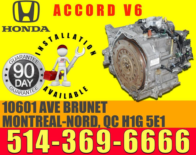2003 2004 2005 2006 2007 Honda Accord V6 Transmission Automatique V6 3.0, 03 04 05 06 07 Accord Automatic Transmission in Engine & Engine Parts in City of Montréal