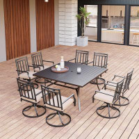Lark Manor Square  8 - Person Outdoor Dining Set With Cushions