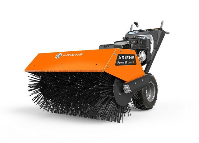 New Ariens 36 36 Inch Parking Lot Walk Behind Power Sweeper Broom Sidewalk Snow Blower also works on Flat Roofs Gas in Other Business & Industrial in Strathcona County