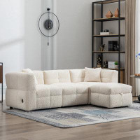 Latitude Run® Upholstered Sofa With Two Pillows