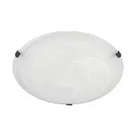 Capital Lighting 20" W x 5.5" H 4-Light Flush Mount with Faux Alabaster Glass Shade with Nickel, White or Zinc Clips