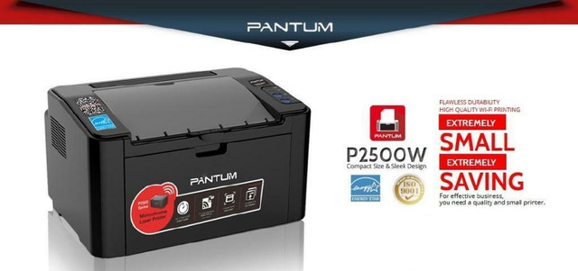 PANTUM - P2500W MONOCHROME LASER PRINTER - Print, Wi-Fi, Mobile Printing in Printers, Scanners & Fax in Québec