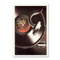 Trademark Fine Art 'Pathe Record' Wall art on Wrapped Canvas