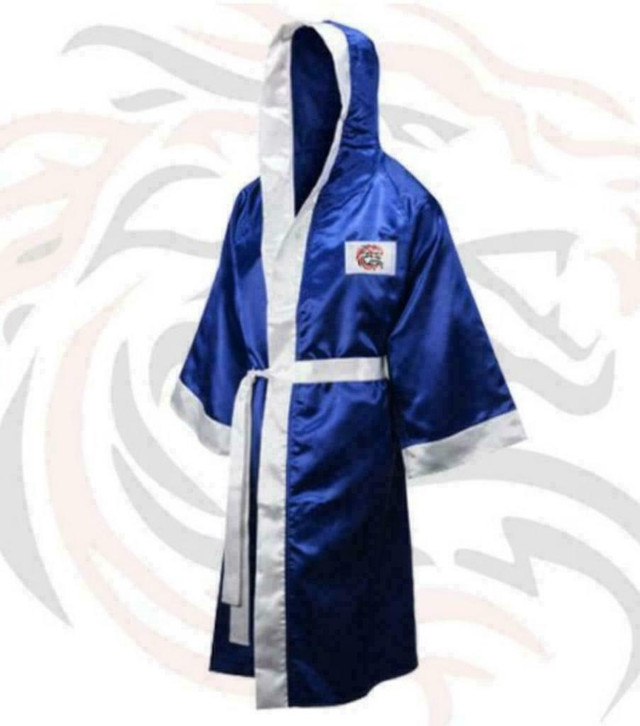 Boxing Gown , Boxing Robes Full Length with Hood only @ BENZA SPORTS in Exercise Equipment - Image 2