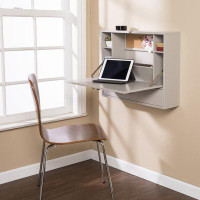 Lux Comfort Grey Wall Mount Folding Desk
