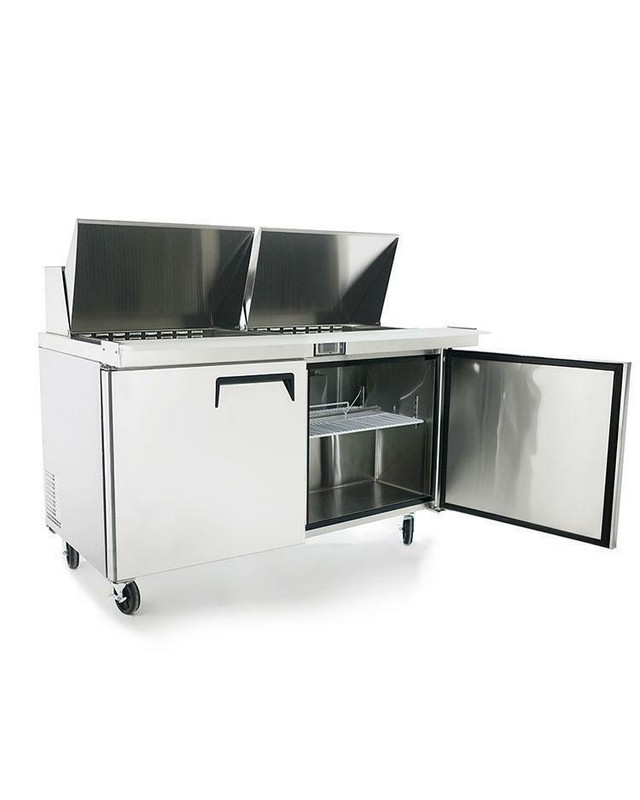 Atosa MSF8308GR 72 Inch Mega Top Refrigerated Sandwich / Salad Prep Table Stainless steel exterior &amp; interior in Other Business & Industrial in Ontario - Image 3
