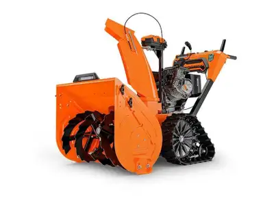 Your pro snowblower specialist visit lawnmowerhosp.com Powerful Ariens® AX 420cc EFI engine with pus...